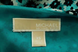 MICHAEL Michael Kors Wrap Dress Blue Floral Print Georgette Size Extra Small available at CelebrityOwned.com img_6