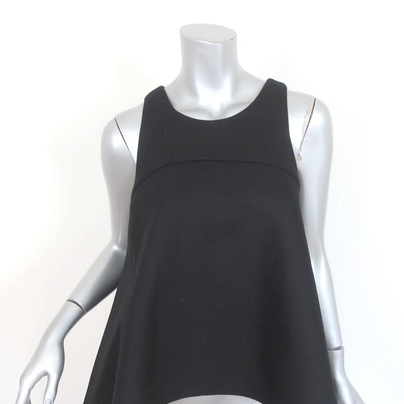 MILLY Trapeze Top Black Melton Bonded Wool Size Medium NEW available at CelebrityOwned.com img_1