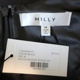 MILLY Trapeze Top Black Melton Bonded Wool Size Medium NEW available at CelebrityOwned.com img_6