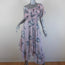 MISA One Shoulder Dress Alexandra Lilac Floral Print Chiffon Size Small NEW