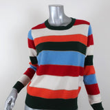 Madeleine Thompson Cashmere Sweater Lucca Multicolor Metallic Striped Size Small available at CelebrityOwned.com img_1