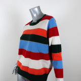 Madeleine Thompson Cashmere Sweater Lucca Multicolor Metallic Striped Size Small available at CelebrityOwned.com img_2