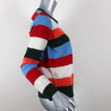 Madeleine Thompson Cashmere Sweater Lucca Multicolor Metallic Striped Size Small available at CelebrityOwned.com img_4