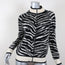 Madeleine Thompson Sweater Jacket Pongo Black/White Zebra Knit Size Small