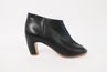 Maison Martin Margiela Ankle Boot Black Leather Size 37.5 Peep Toe Booties