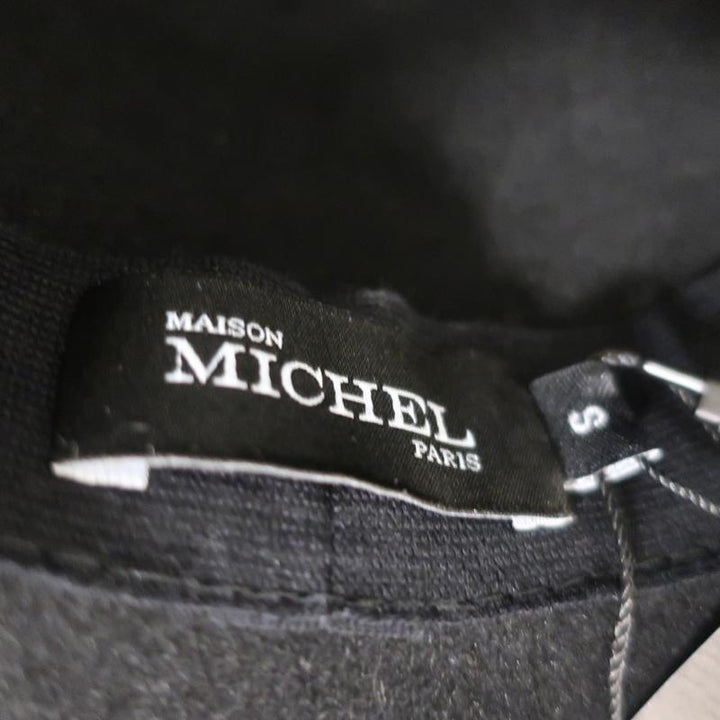 Maison Michel Kate Fedora Hat Black Grosgrain-Trim Felt Size Small NEW available at CelebrityOwned.com img_8
