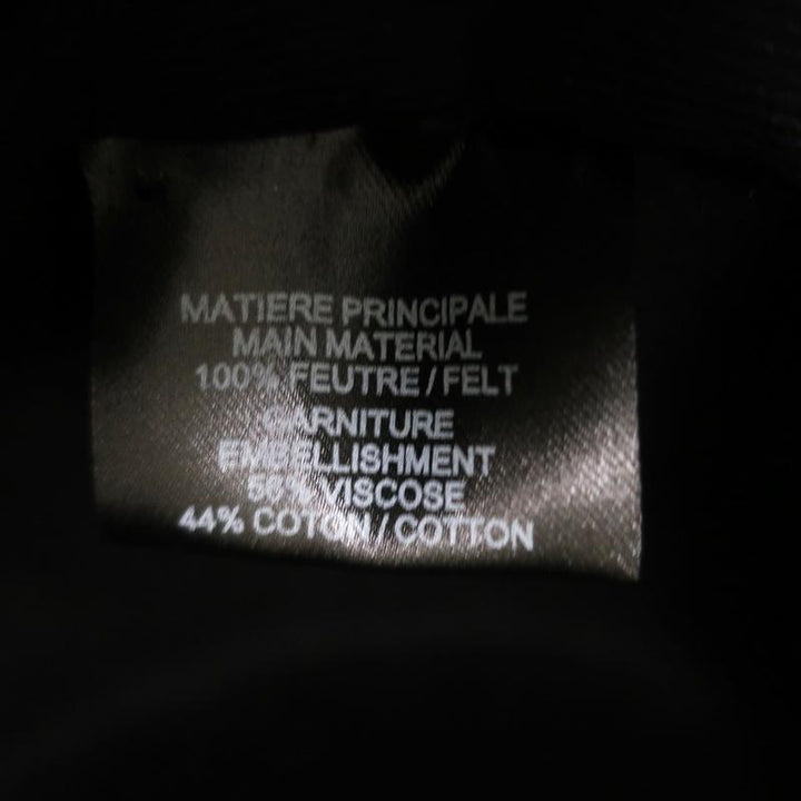 Maison Michel Kate Fedora Hat Black Grosgrain-Trim Felt Size Small NEW available at CelebrityOwned.com img_9