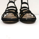 Maiyet Cage Sandals Valencia Black Suede Size 38 Ankle Strap Cutout-Heel available at CelebrityOwned.com img_5