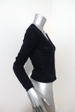 Malo Cardigan Navy Cotton Knit Size 38 V-Neck Sweater available at CelebrityOwned.com img_3