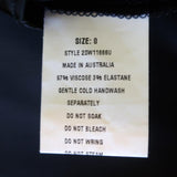 Manning Cartell Puff Sleeve Blouse Black Stretch Satin Size US 0 V-Neck Top NEW available at CelebrityOwned.com img_7