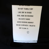 Manning Cartell Puff Sleeve Blouse Black Stretch Satin Size US 0 V-Neck Top NEW available at CelebrityOwned.com img_8