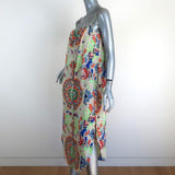 Mara Hoffman Easy Button Down Midi Dress Multicolor Printed Size Medium available at CelebrityOwned.com img_4