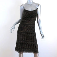 Marc Jacobs Beaded Slip Dress Black/Gold Size 6 available at CelebrityOwned.com img_1