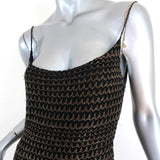 Marc Jacobs Beaded Slip Dress Black/Gold Size 6 available at CelebrityOwned.com img_3