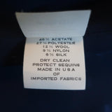 Marc Jacobs Jacket Sequin-Trim Blue/Silver Metallic Floral Jacquard Size 8 available at CelebrityOwned.com img_9