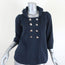 Marc by Marc Jacobs Double Breasted Jacket Navy Wool Knit Size Extra Small