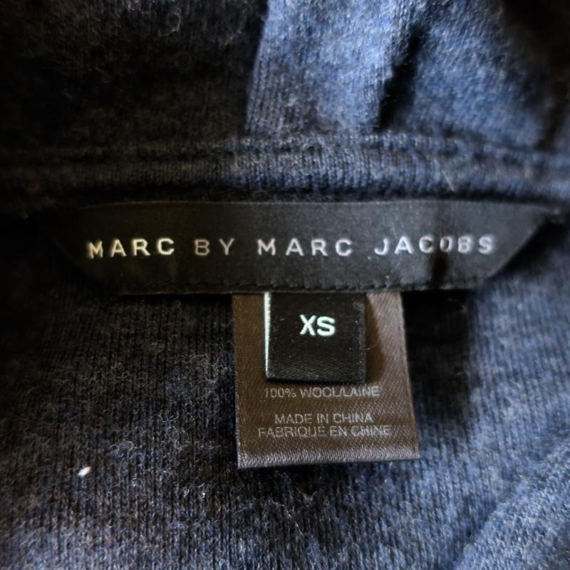 Marc by Marc Jacobs Double Breasted Jacket Navy Wool Knit Size Extra Small available at CelebrityOwned.com img_6