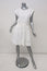 Marc by Marc Jacobs Dress Aliyah White Crinkled Cotton Size 2 Cuffed Sleeve
