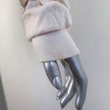 Marc by Marc Jacobs Shearling Lined Hoodie Jacket Cream Cotton Size Medium available at CelebrityOwned.com img_3