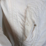 Marc by Marc Jacobs Shearling Lined Hoodie Jacket Cream Cotton Size Medium available at CelebrityOwned.com img_6