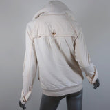 Marc by Marc Jacobs Shearling Lined Hoodie Jacket Cream Cotton Size Medium available at CelebrityOwned.com img_8