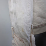 Marc by Marc Jacobs Shearling Lined Hoodie Jacket Cream Cotton Size Medium available at CelebrityOwned.com img_9