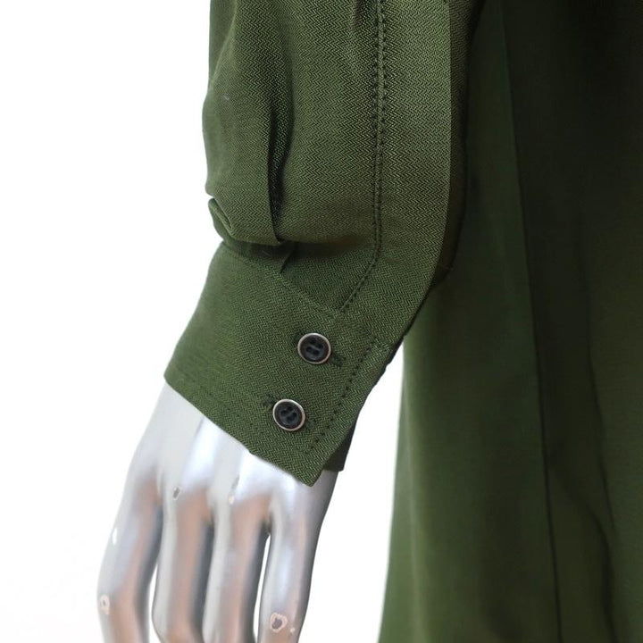 Marissa Webb Theo Jacket Dress Olive Size Medium Long Sleeve Mini available at CelebrityOwned.com img_7