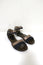 Marni Ankle Strap Sandals Bronze Leather & Navy Suede Size 36.5 Open Toe Flats