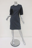Marni Dress Charcoal/Black Colorblock Stretch Jersey Size 40 Short Sleeve available at CelebrityOwned.com img_1
