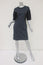 Marni Dress Charcoal/Black Colorblock Stretch Jersey Size 40 Short Sleeve