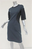 Marni Dress Charcoal/Black Colorblock Stretch Jersey Size 40 Short Sleeve available at CelebrityOwned.com img_4