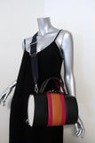 Marni Duffle Bag Black/Multicolor Striped Leather Small Crossbody Bag available at CelebrityOwned.com img_1