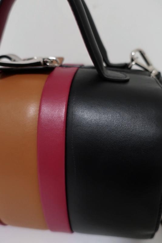 Marni Duffle Bag Black/Multicolor Striped Leather Small Crossbody Bag available at CelebrityOwned.com img_4