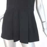 Marni Peplum Top Black Pleated Stretch Crepe Size 40 Sleeveless Blouse available at CelebrityOwned.com img_4