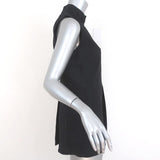 Marni Peplum Top Black Pleated Stretch Crepe Size 40 Sleeveless Blouse available at CelebrityOwned.com img_5