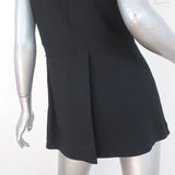 Marni Peplum Top Black Pleated Stretch Crepe Size 40 Sleeveless Blouse available at CelebrityOwned.com img_7