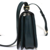 Marni Sculpture Bag Teal Glossy Leather Mini Crossbody Bag available at CelebrityOwned.com img_6