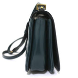 Marni Sculpture Bag Teal Glossy Leather Mini Crossbody Bag available at CelebrityOwned.com img_7