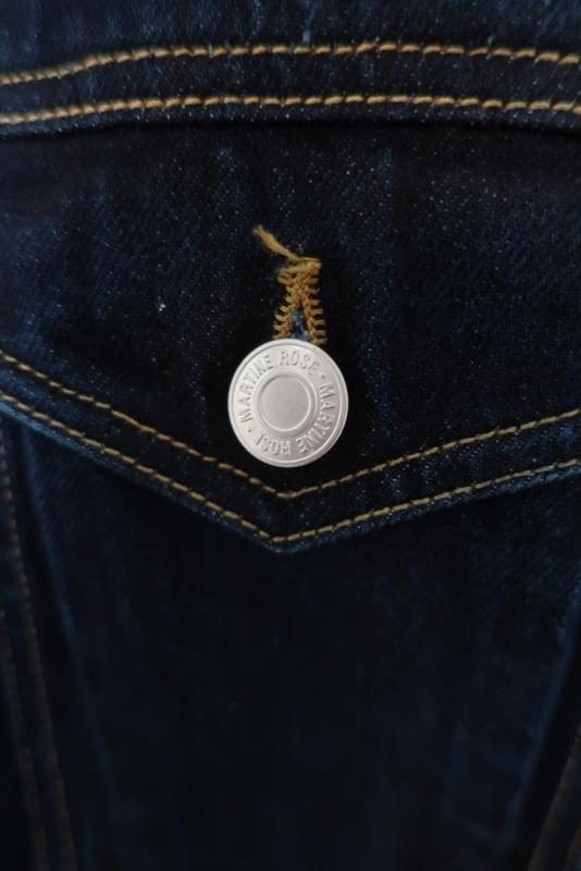Martine Rose Oversized Denim Jacket Indigo Size Small Jean Jacket available at CelebrityOwned.com img_2