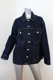 Martine Rose Oversized Denim Jacket Indigo Size Small Jean Jacket available at CelebrityOwned.com img_3