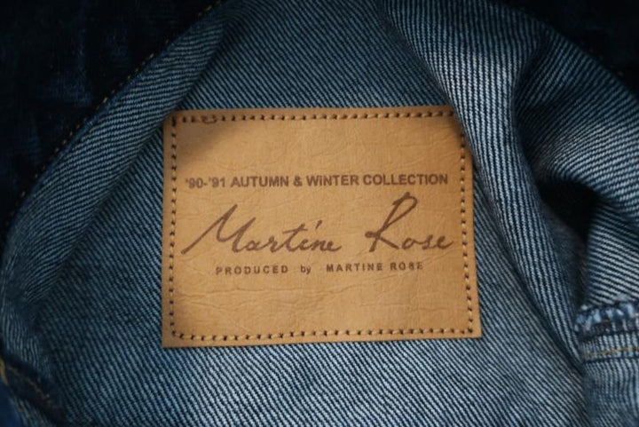 Martine Rose Oversized Denim Jacket Indigo Size Small Jean Jacket available at CelebrityOwned.com img_7