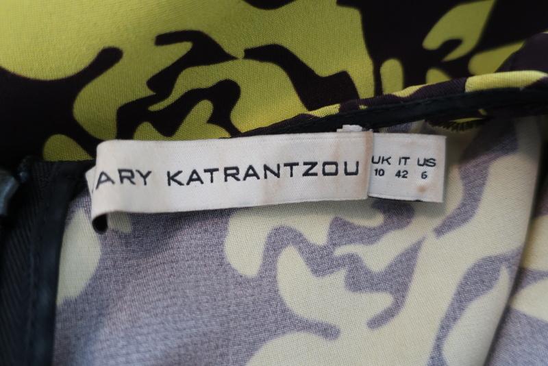 Mary Katrantzou Dress Antona Colorblock Floral Print Size US 6 Sleeveless Mini available at CelebrityOwned.com img_6