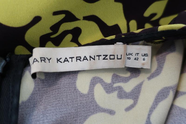 Mary Katrantzou Dress Antona Colorblock Floral Print Size US 6 Sleeveless Mini available at CelebrityOwned.com img_6