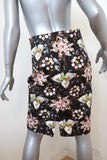 Mary Katrantzou Skirt Decora Jewel and Flower Print Stretch Cotton Size 10 US 6 available at CelebrityOwned.com img_4