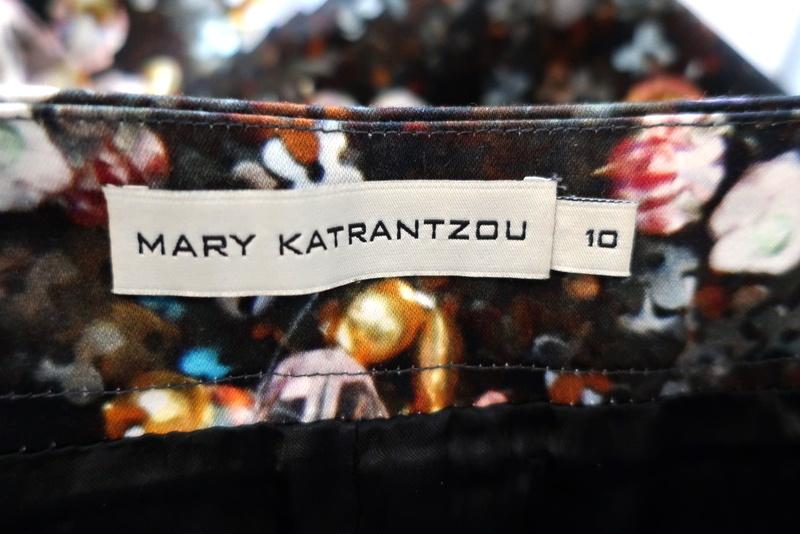 Mary Katrantzou Skirt Decora Jewel and Flower Print Stretch Cotton Size 10 US 6 available at CelebrityOwned.com img_5