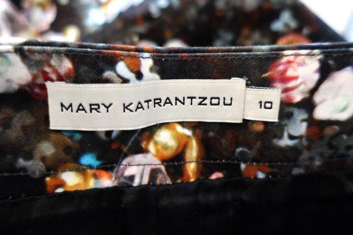 Mary Katrantzou Skirt Decora Jewel and Flower Print Stretch Cotton Size 10 US 6 available at CelebrityOwned.com img_5