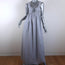 Marysia Cutout Maxi Dress East Hampton Light Gray Gingham Size Small