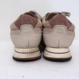 Massimo Dutti Platform Low Top Sneakers Nude Suede & Leather Size 36 available at CelebrityOwned.com img_7