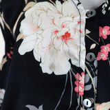 McGuire Blouse Black Floral Print Size Small Bell Sleeve Top available at CelebrityOwned.com img_2