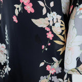 McGuire Blouse Black Floral Print Size Small Bell Sleeve Top available at CelebrityOwned.com img_4